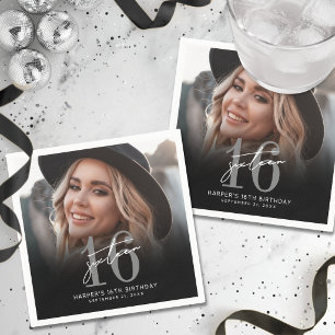 Foto 16e verjaardagsfeestje servet