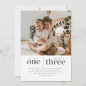 Foto 1st en 3rd Joint Birthday Kaart (Voorkant)