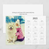 Foto 2023 Kalender Kerstgroet Feestdagenkaart (Voorkant / Achterkant)