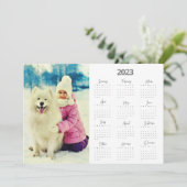 Foto 2023 Kalender Kerstgroet Feestdagenkaart (Staand voorkant)