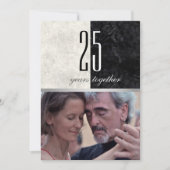 Foto 25e trouwdag kaart (Voorkant)