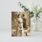  foto 2 liefhebbers briefkaart (Staand voorkant)