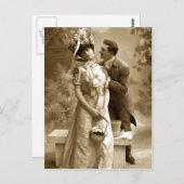  foto 2 liefhebbers briefkaart (Voorkant / Achterkant)