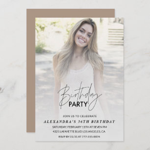 Foto 36e verjaardag uitnodiging Verjaardagsfeest