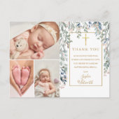 Foto 3 Fotocollage Doop Dank je Briefkaart (Voorkant)