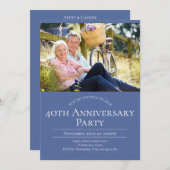 Foto 40ste huwelijksverjaardag kaart (Voorkant / Achterkant)