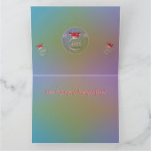 Foto 40th Wedding Jubileum "Dan en nu" Kaart (Binnen)