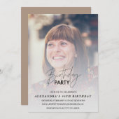 Foto 46e verjaardag uitnodiging Verjaardagsfeest (Voorkant / Achterkant)