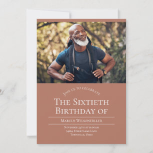 Foto: 60 Birthday Uitnodiging