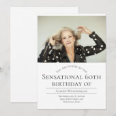 Foto 60e verjaardag kaart (Voorkant / Achterkant)