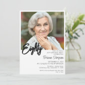 Foto 80e verjaardag kaart (Staand voorkant)