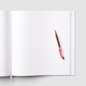 Foto 80e verjaardag naam toevoegen datum modern pa gastenboek (Binnen)