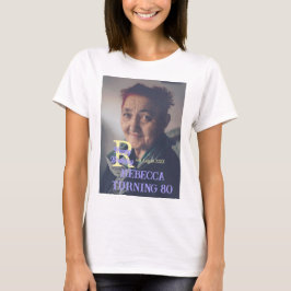 Foto 80e verjaardag naam toevoegen datum modern pa t-shirt