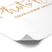 Foto 8 x 10 Stylish Roos Gold Wedding Sign Poster (Hoek)