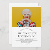 Foto 90 Verjaardag  Kaart (Voorkant / Achterkant)