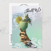 *~* FOTO A101  Cocktail 2 BACHELORETTE Kaart (Voorkant / Achterkant)