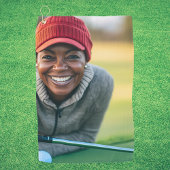 Foto Aangepaste Gift Golfer Golfhanddoek