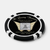 Foto aangepaste herinneringen toevoegen poker chips (Enkel)