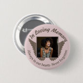 Foto aangepaste herinneringen toevoegen ronde button 5,7 cm (Voorkant /achterkant)