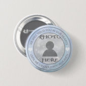Foto aangepaste herinneringen toevoegen ronde button 5,7 cm (Voorkant /achterkant)