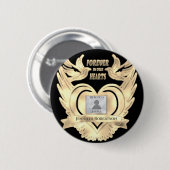 Foto aangepaste herinneringen toevoegen ronde button 5,7 cm (Voorkant /achterkant)