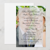 Foto Achtergrond - Berichten over bruiloft Kaart (Voorkant / Achterkant)