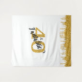 Foto-achtergrond booth 40 en Fantastisch goud fees Wandkleed (Voorkant (horizontaal))