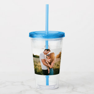 Foto Acryl Tumbler met stro Drinkbeker