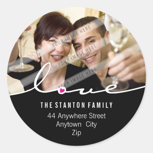 FOTO ADRES STICKER :: love divide 3 (Voorkant)