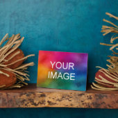 Foto Afbeelding Afbeelding Logo Sjabloon Horizonta Fotoplaat (Zijkant)