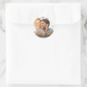 Foto Afbeelding Elegant Goud Modern SAVE THE DATE Ronde Sticker (Tas)