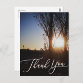 foto afbeelding kaart, bedankt kaart (Voorkant / Achterkant)