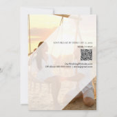 * FOTO Afbeelding RSVP QR AR6 DIY Wedding Kaart (Achterkant)