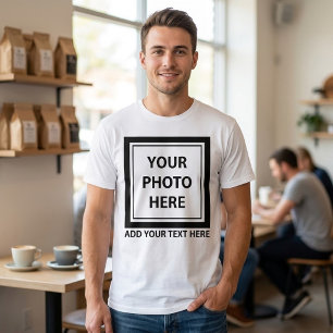 Foto & Afbeelding Uploaden en Tekst Toevoegen – Aa T-shirt