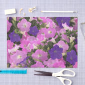 Foto Afbeelding van Morning Glory Pink & Purple Fl Tissuepapier (Craft)