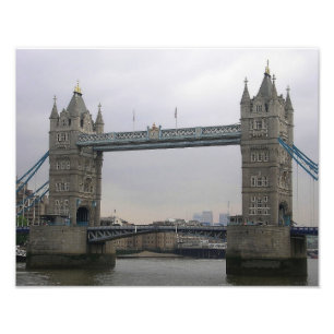 Foto afdrukken met towerbrug over de Theems Afdruk