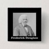foto Afro-Amerikaan Frederick Douglass Vierkante Button 5,1 Cm (Voorkant)