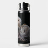 Foto afspeelbaar Zee Waterfles (Achterkant)