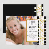 Foto afstudeer aankondiging Op een Gelukkig Moment (Voorkant / Achterkant)