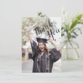 Foto Afstudeer Dankkaart Kaart (Staand voorkant)