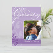 FOTO AFSTUDEERDER AANKONDIGING Elegant paarse (Staand voorkant)