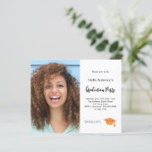 Foto afstudeerfeest 2025 uitnodiging (Staand voorkant)