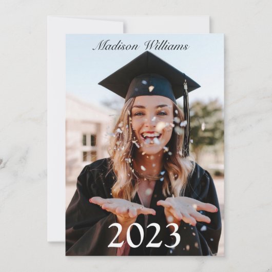 Foto Afstuderen Aankondiging (Voorkant)