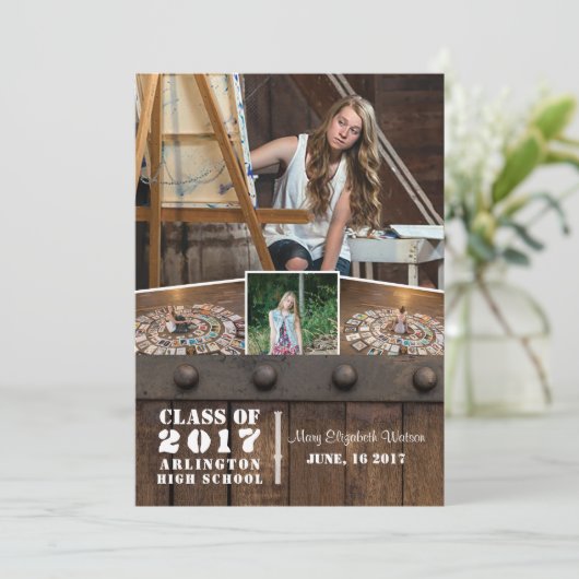 Foto Afstuderen Aankondiging (Staand voorkant)