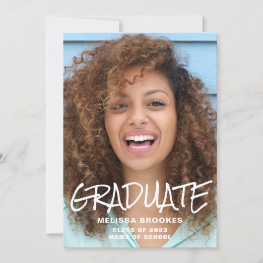 Foto Afstuderen Aankondiging (Voorkant)