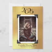  Foto Afstuderen Aankondiging Gold (Voorkant)