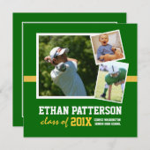 Foto Afstuderen aankondiging groen goud (Voorkant / Achterkant)