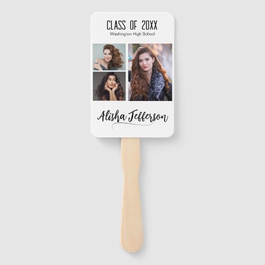 Foto Afstuderen Aankondiging Handwaaier (Achterkant)