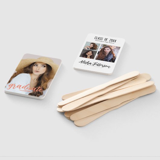 Foto Afstuderen Aankondiging Handwaaier (Niet-gemonteerd)