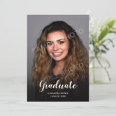 Foto Afstuderen Aankondiging Kaart (Staand voorkant)